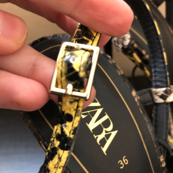 NWT ZARA LEOPARD HEELS SIZE 6.5 - Picture 4 of 8